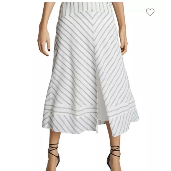 REISS Bea Striped Halter Midi Dress NWT - Picture 2 of 7